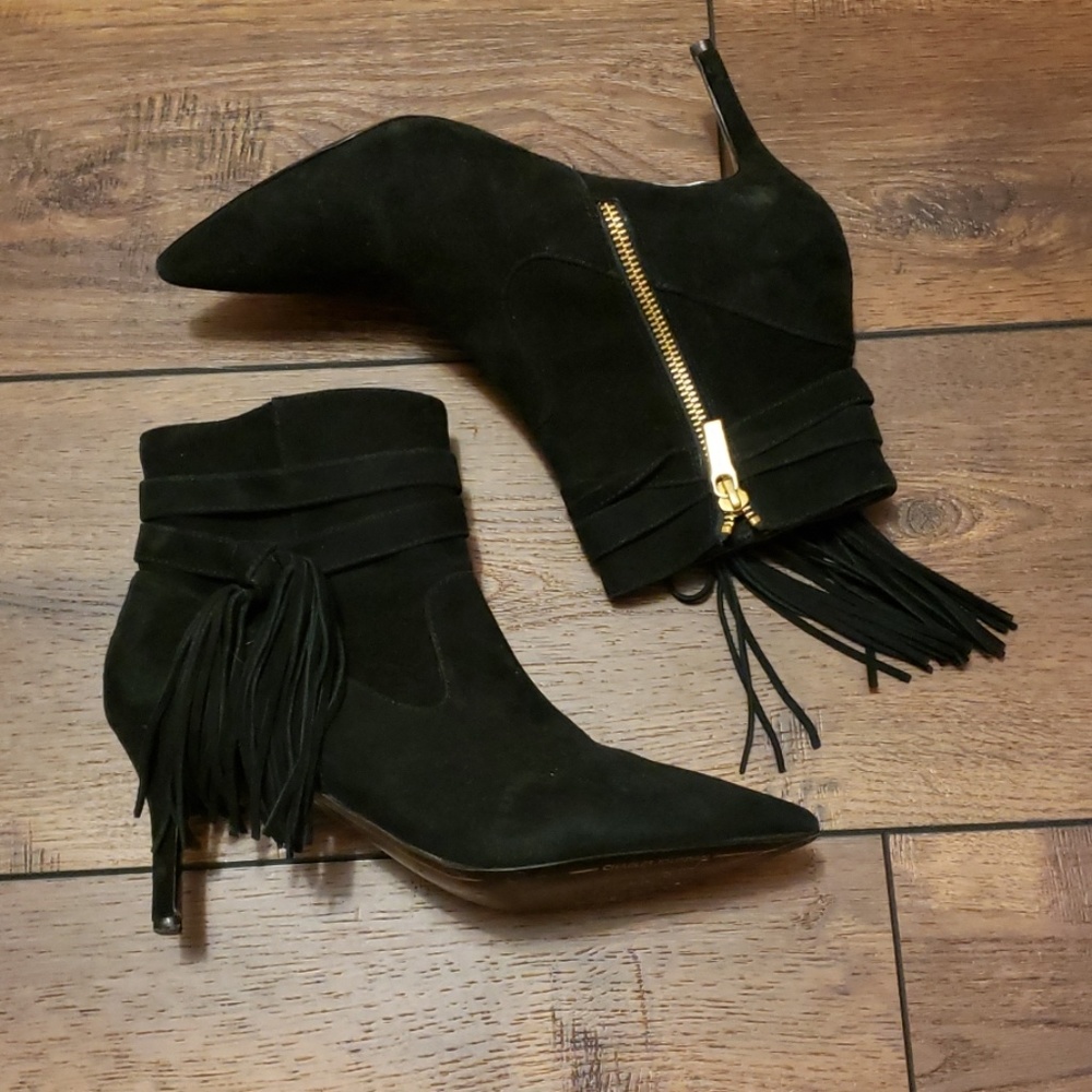 Charles Jourdan suede heels